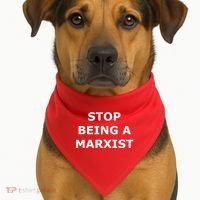 Stop Being A Marxist USA-Made Doggie Bandana thumb 1