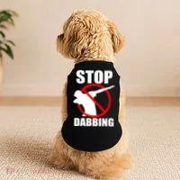Stop Dabbing Do Not Dab Doggie Tank thumb 2
