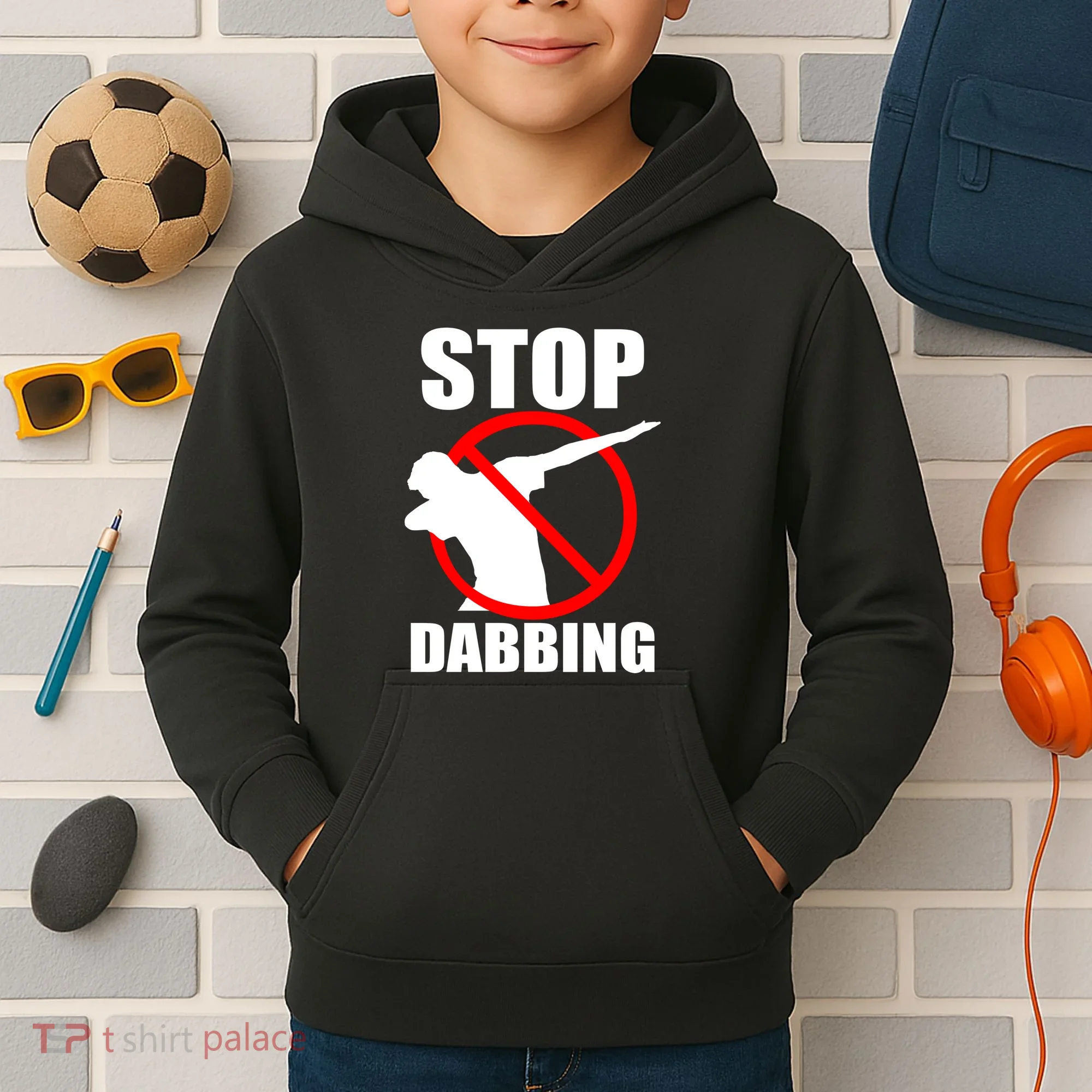 Stop Dabbing Do Not Dab Kids Hoodie