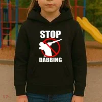 Stop Dabbing Do Not Dab Kids Hoodie thumb 3