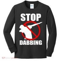 Stop Dabbing Do Not Dab Kids Long Sleeve Shirt thumb 0