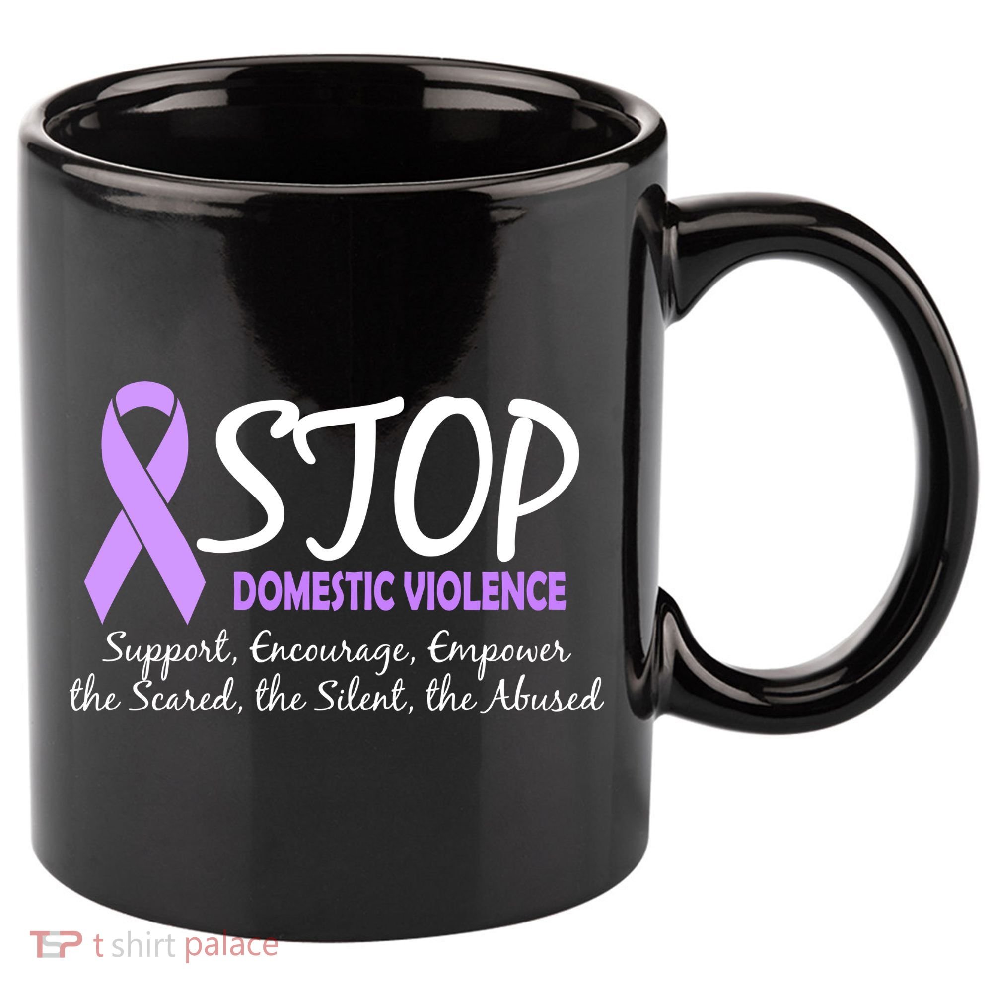 Stop Domestic Violence 11oz C Handle Ceramic Mug