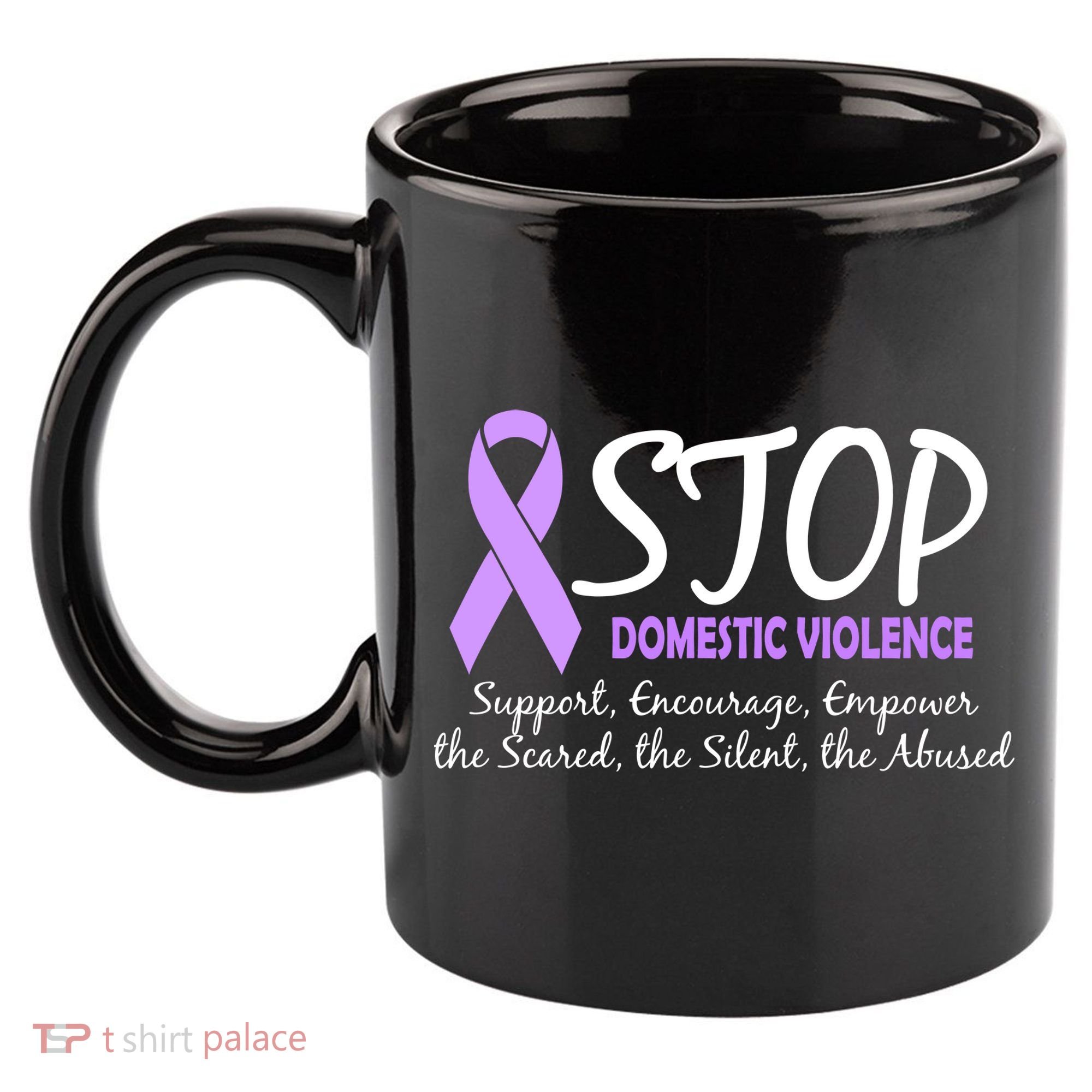 Stop Domestic Violence 11oz C Handle Ceramic Mug