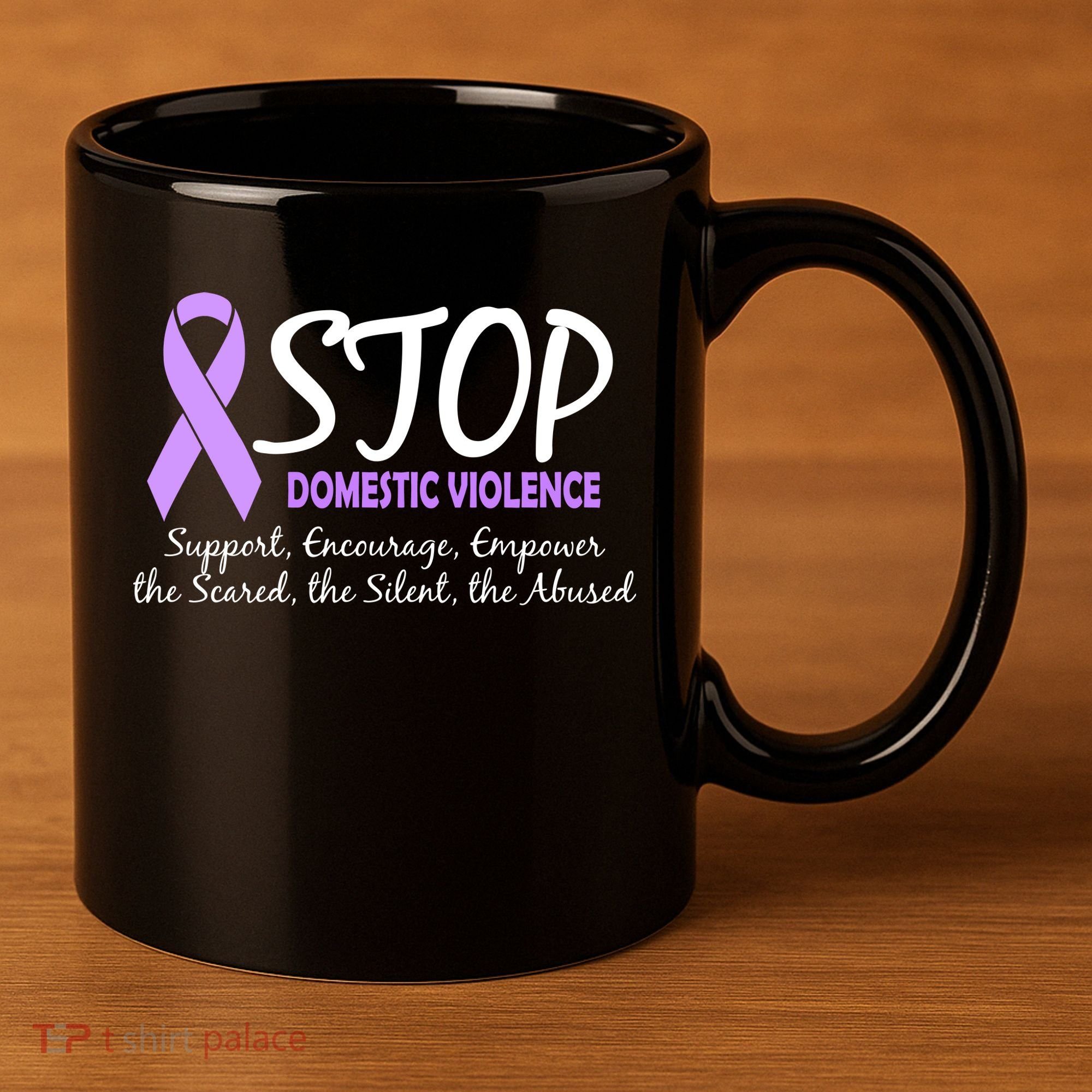 Stop Domestic Violence 11oz C Handle Ceramic Mug