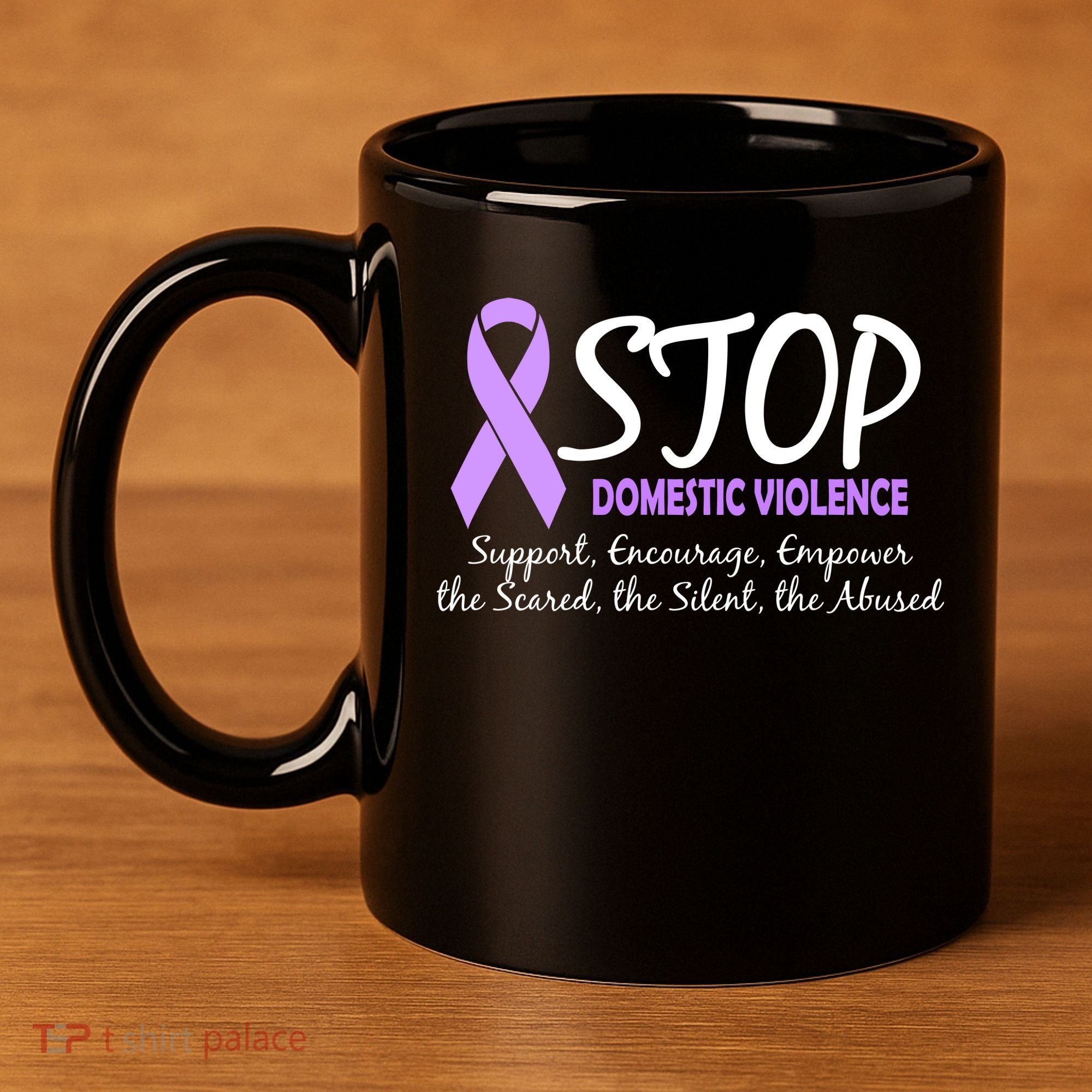Stop Domestic Violence 11oz C Handle Ceramic Mug
