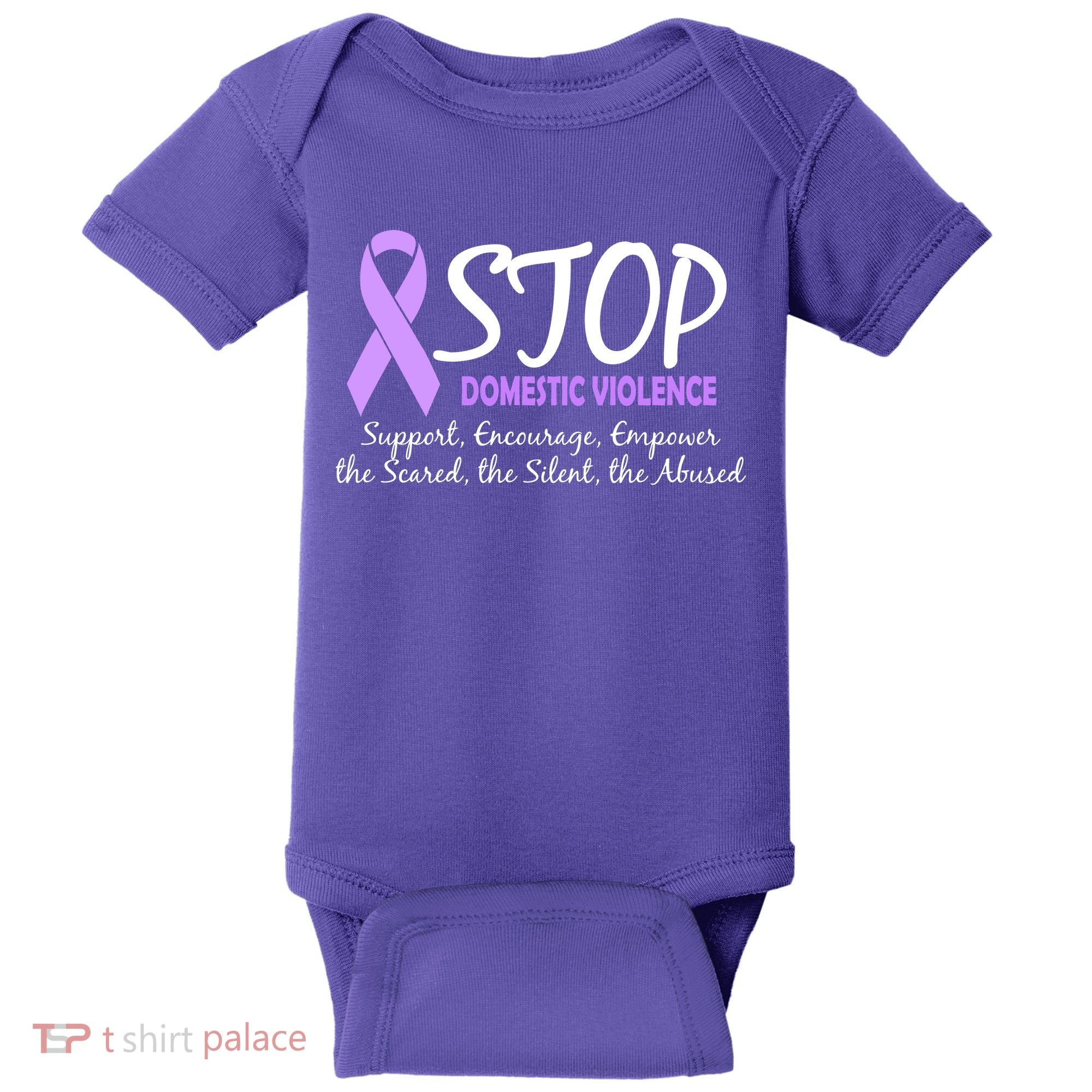 Stop Domestic Violence Baby Bodysuit