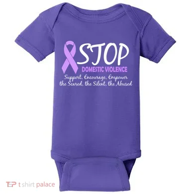 Stop Domestic Violence Baby Bodysuit