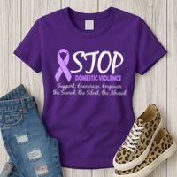 Stop Domestic Violence Women's T-Shirt thumb 3
