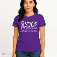 Stop Domestic Violence Women's T-Shirt thumb 4