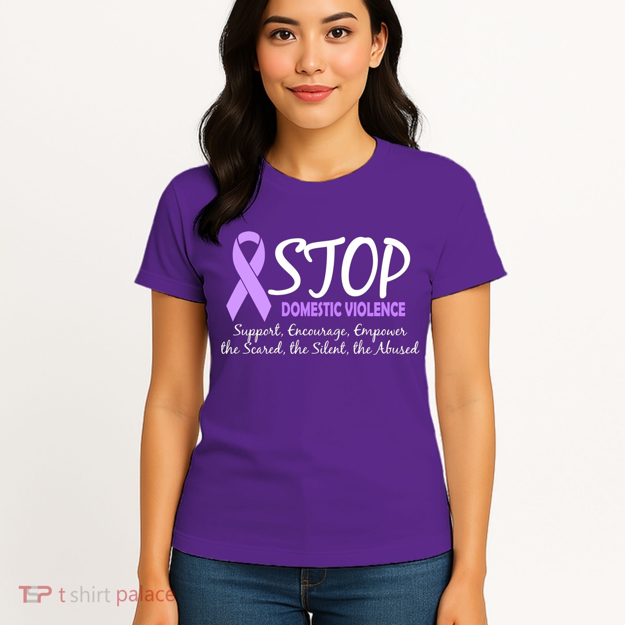 Stop Domestic Violence Women's T-Shirt