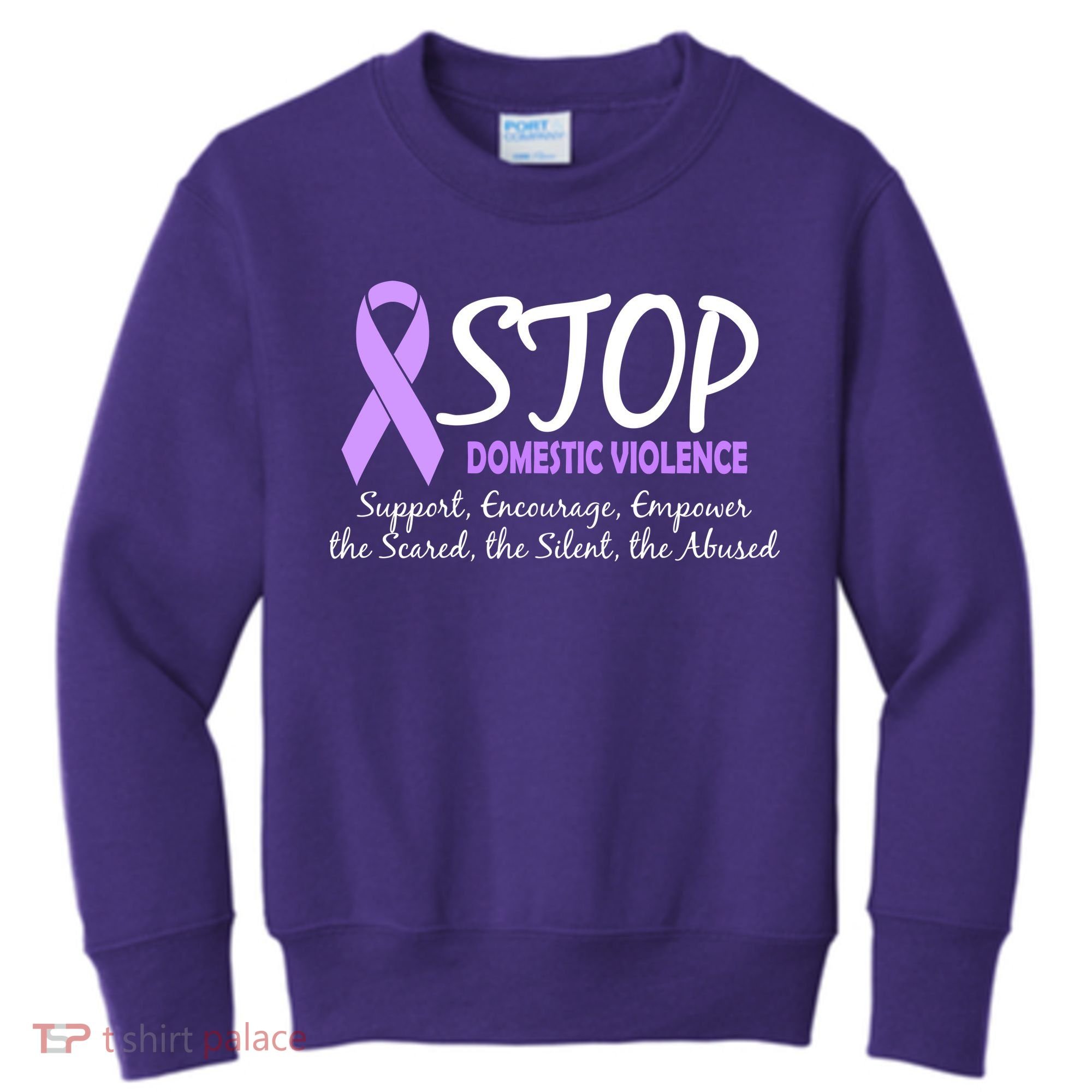 Stop Domestic Violence Kids Sweatshirt