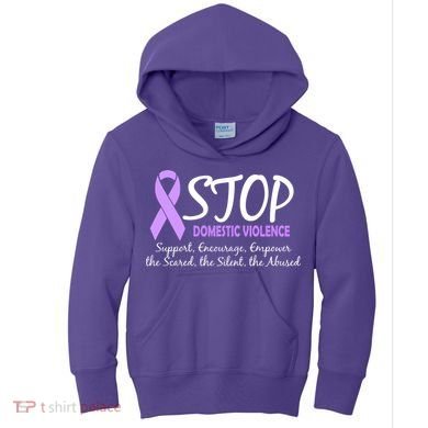 Stop Domestic Violence Kids Hoodie