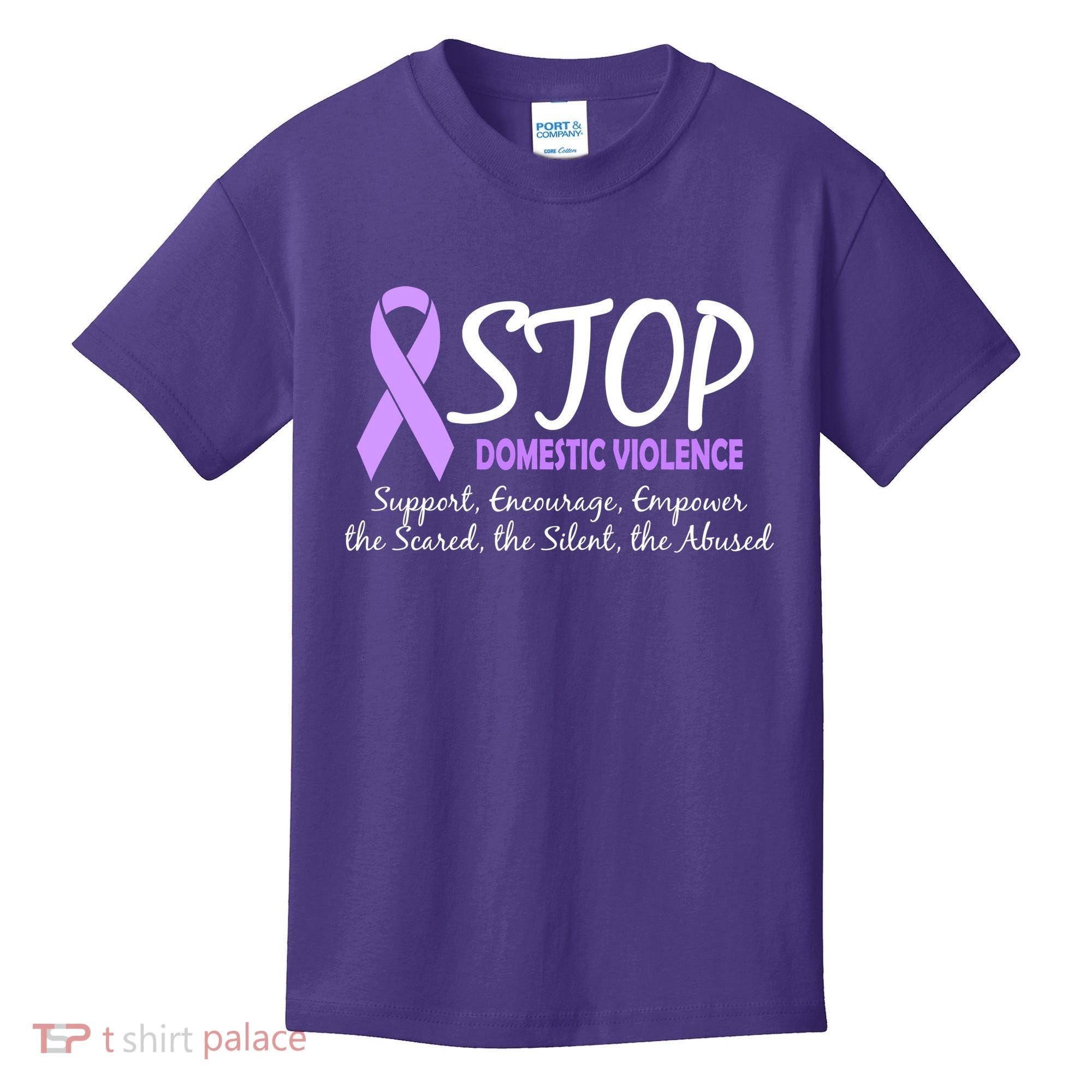 Stop Domestic Violence Kids T-Shirt