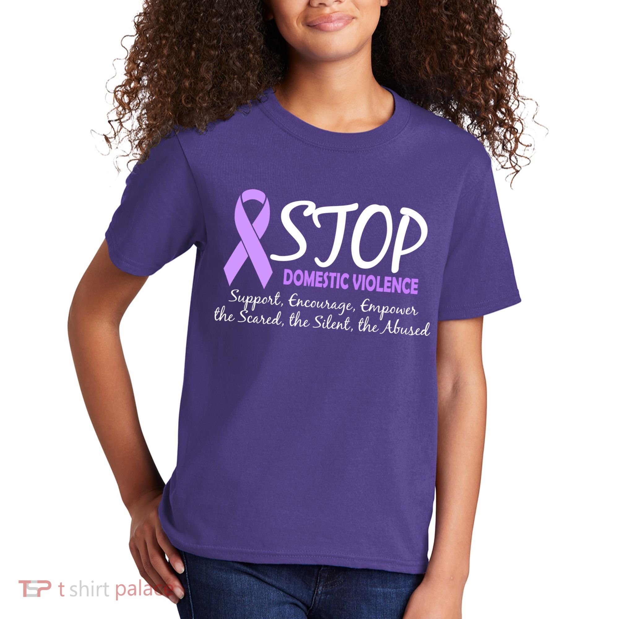 Stop Domestic Violence Kids T-Shirt