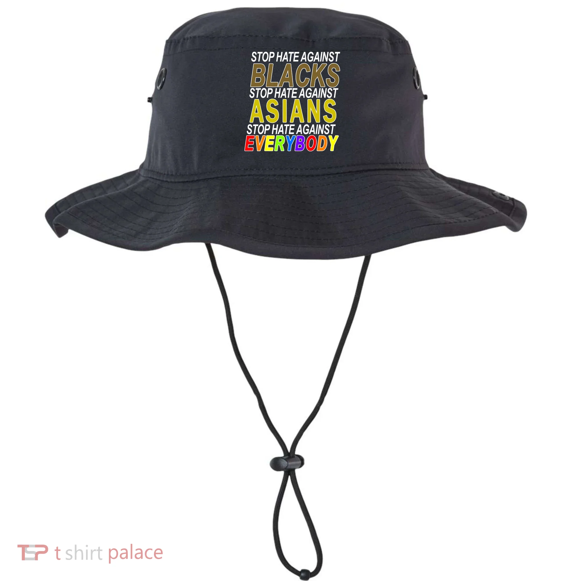 Stop Hate Against Blacks Against Asians and Everybody Else Bucket Hat