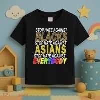 Stop Hate Against Blacks Against Asians and Everybody Else Toddler T-Shirt thumb 3