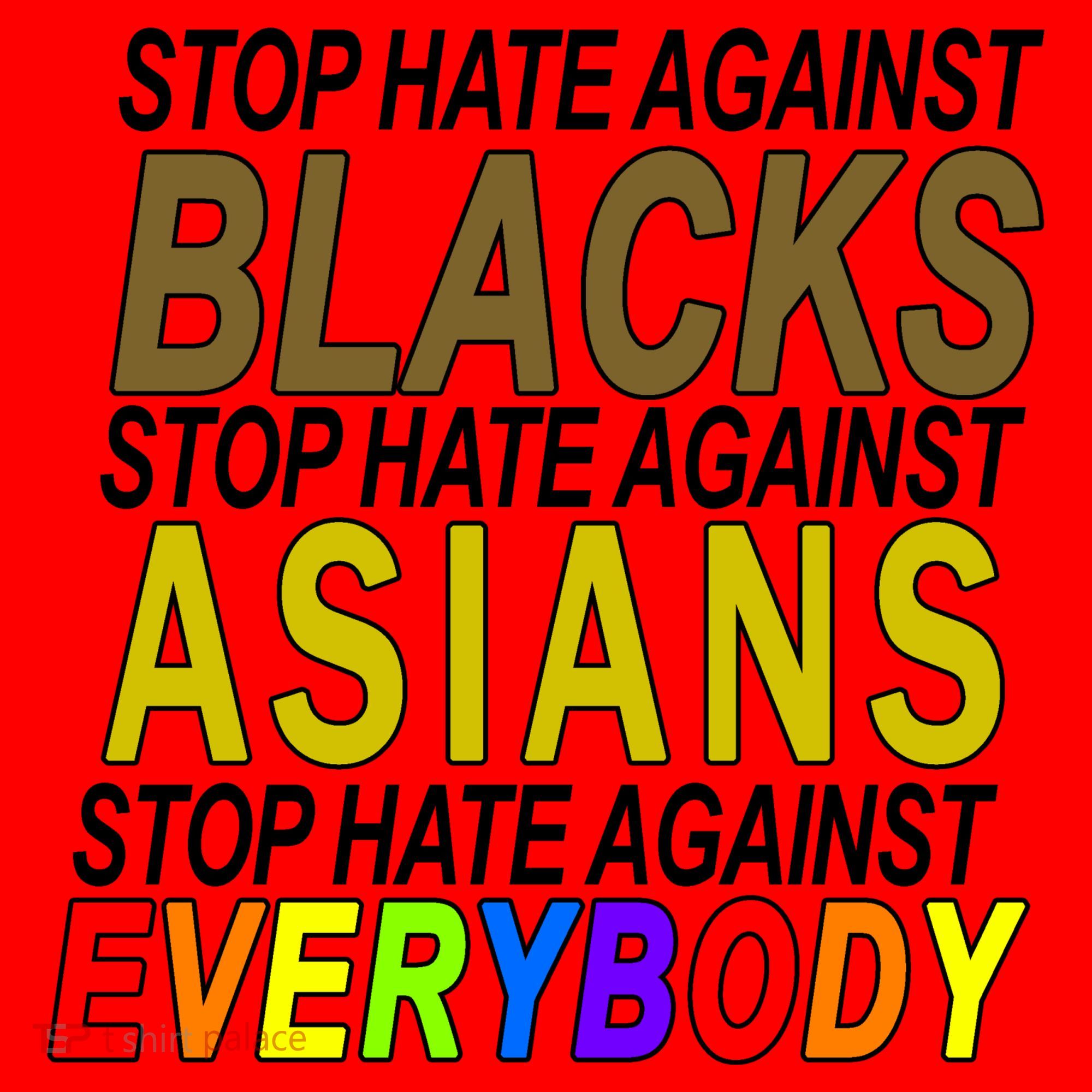 Stop Hate Against Blacks Against Asians and Everybody Else Santa Hat