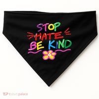 Stop Hate Be Kind USA-Made Doggie Bandana thumb 0