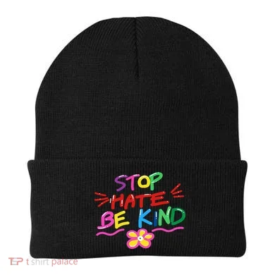 Stop Hate Be Kind Beanie
