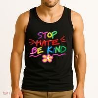 Stop Hate Be Kind Tank Top thumb 3