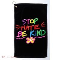 Stop Hate Be Kind Golf Towel thumb 0