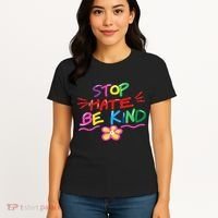 Stop Hate Be Kind Women's T-Shirt thumb 4