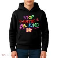 Stop Hate Be Kind Kids Hoodie thumb 4