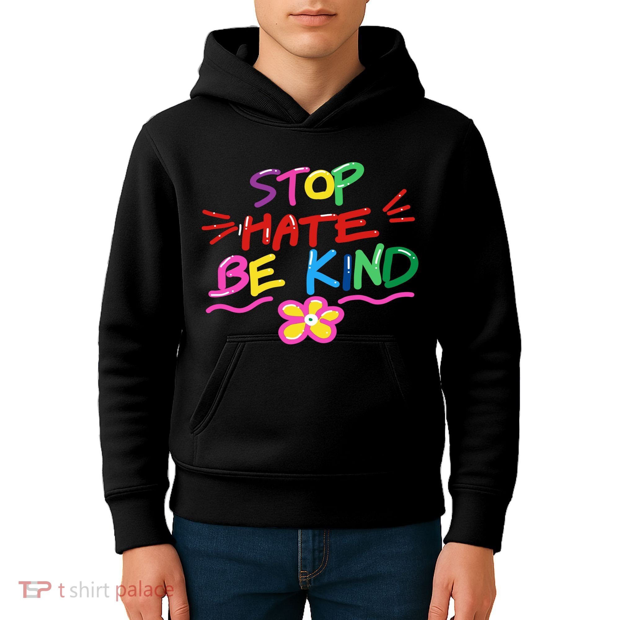 Stop Hate Be Kind Kids Hoodie