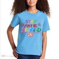Stop Hate Be Kind Kids T-Shirt thumb 2