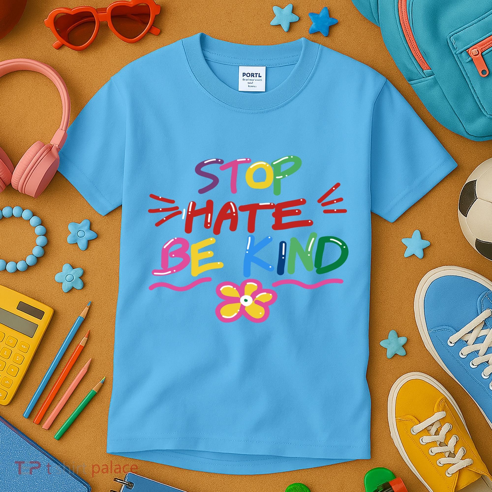 Stop Hate Be Kind Kids T-Shirt