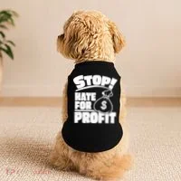 Stop Hate for Profit Money Bag Doggie Tank thumb 2