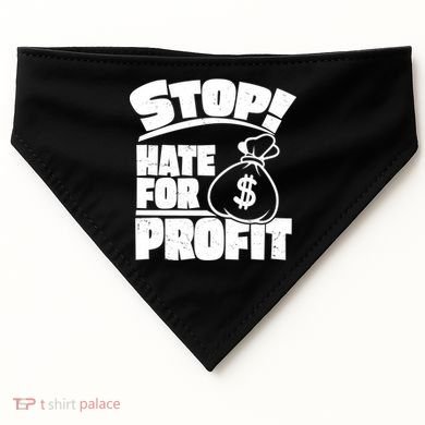Stop Hate for Profit Money Bag USA-Made Doggie Bandana