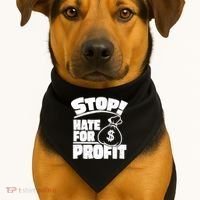 Stop Hate for Profit Money Bag USA-Made Doggie Bandana thumb 1