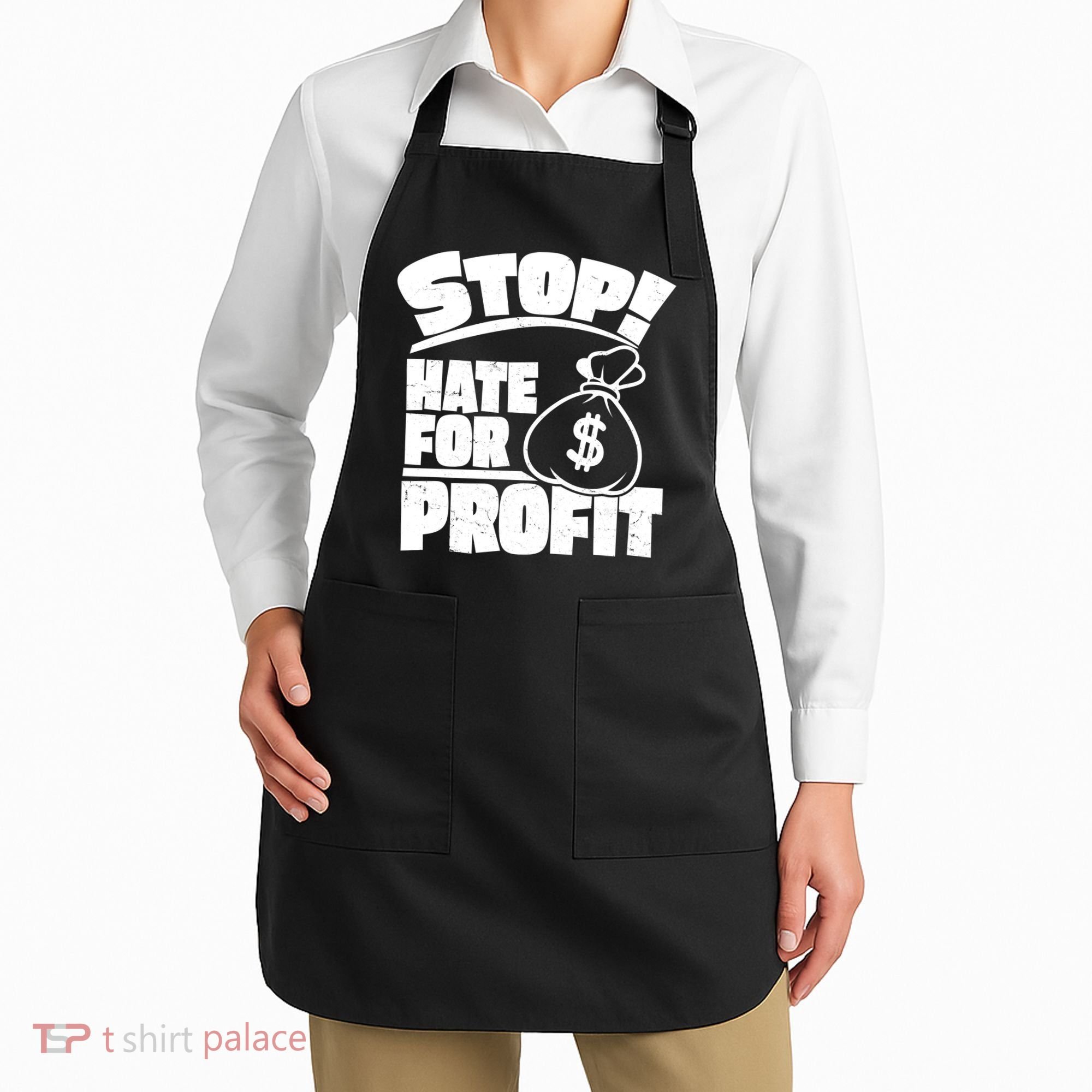 Stop Hate for Profit Money Bag Apron