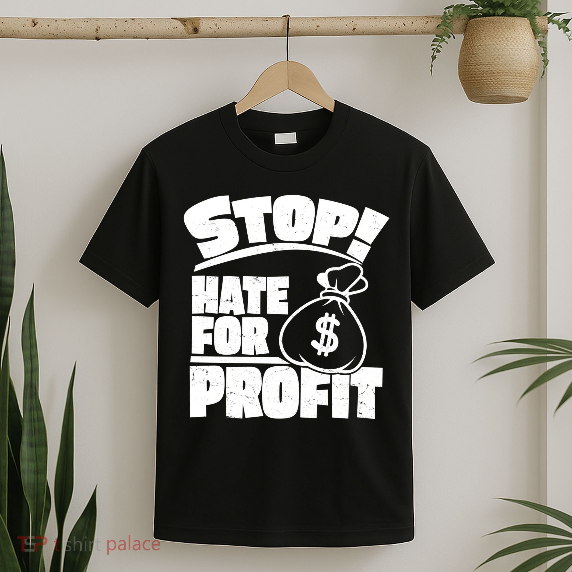 Stop Hate for Profit Money Bag T-Shirt