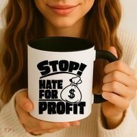 Stop Hate for Profit Money Bag Coffee Mug thumb 3