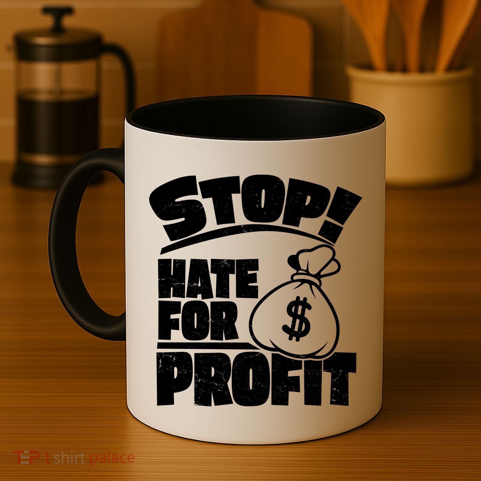 Stop Hate for Profit Money Bag Coffee Mug
