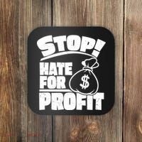 Stop Hate for Profit Money Bag Coaster thumb 0