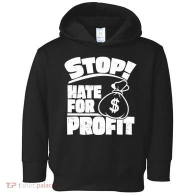 Stop Hate for Profit Money Bag Toddler Hoodie