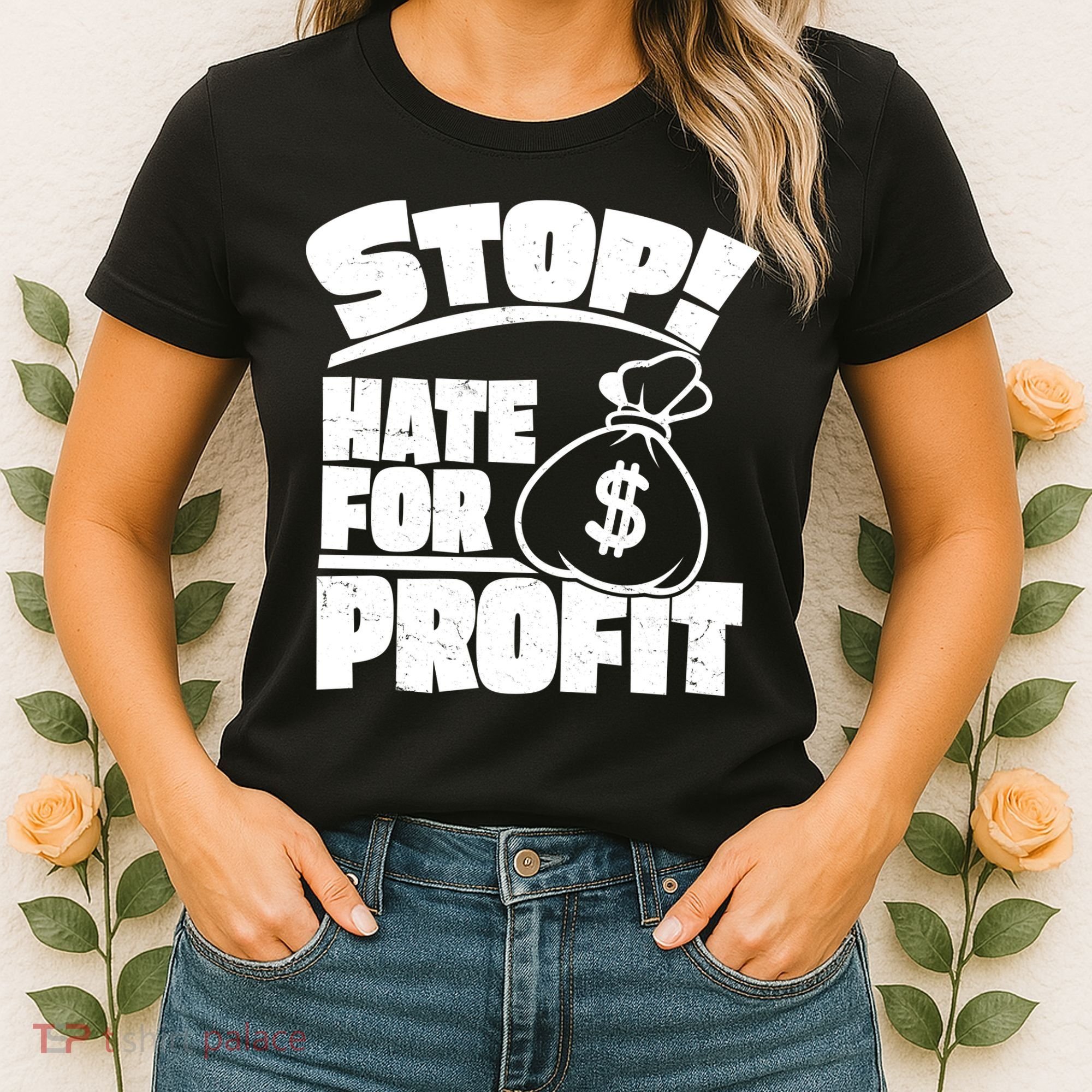 Stop Hate for Profit Money Bag Women's T-Shirt