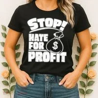 Stop Hate for Profit Money Bag Women's T-Shirt thumb 2