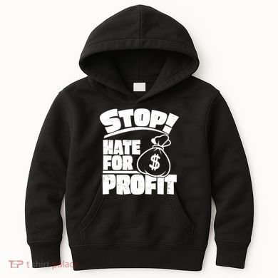 Stop Hate for Profit Money Bag Kids Hoodie