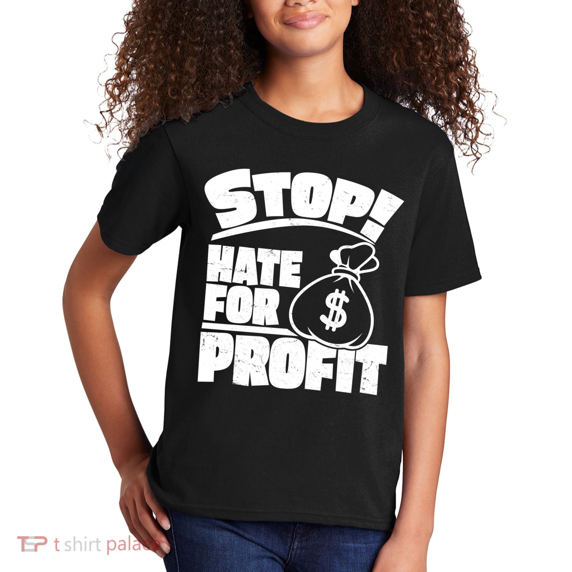 Stop Hate for Profit Money Bag Kids T-Shirt