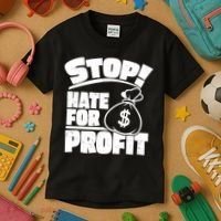 Stop Hate for Profit Money Bag Kids T-Shirt thumb 3