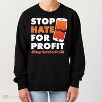 Stop Hate for Profit #StopHateForProfit Cracked Cell Phone Women's Sweatshirt thumb 0