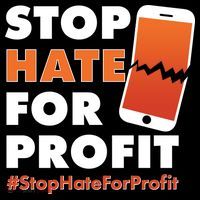 Stop Hate for Profit #StopHateForProfit Cracked Cell Phone Backpack thumb 2
