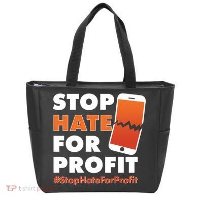 Stop Hate for Profit #StopHateForProfit Cracked Cell Phone Tote Bag