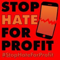 Stop Hate for Profit #StopHateForProfit Cracked Cell Phone Santa Hat thumb 1