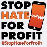 Stop Hate for Profit #StopHateForProfit Cracked Cell Phone Doggie Tank thumb 4