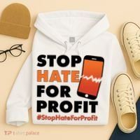 Stop Hate for Profit #StopHateForProfit Cracked Cell Phone Hoodie thumb 4
